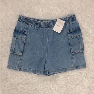 Forever 21 Light Blue Denim Shorts with Front Pockets
